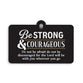 Plaque, Hdf: Be Strong and Courageous Do Not Be Afraid Do Not Be Discouraged For the Lord Will Be With You Wherever You Go, Joshua 1:9