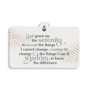 Plaque, Hdf: God Grant Me the Serenity to Accept the Things I Cannot Change, Courage to Change the Things I Can and Wisdom to Know the Difference