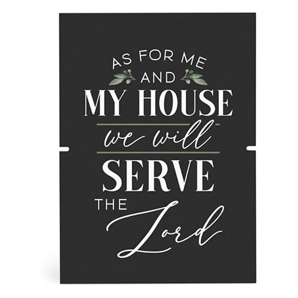 Tabletop Decor, Mdf: As For Me and My House (Joshua 24:15)