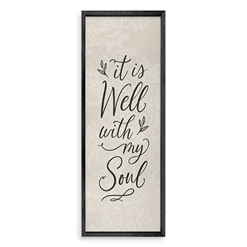 Framed Wall Art, Hdf/Pine: It is Well With My Soul