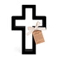 Cross: Open, Black (MDF Wood)