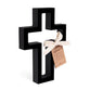 Cross: Open, Black (MDF Wood)