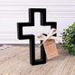 Cross: Open, Black (MDF Wood)
