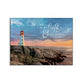 Wall Art, Mdf: The Lord is My Light, Psalm 27:1, Lighthouse, Milled Hanger Hole