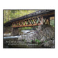Wall Art, Mdf: The Lord Will Watch, Psalm 121:8, Bridge, Milled Hanger Hole