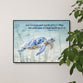 Wall Art, Mdf: Let Heaven and Earth Praise Him, Psalm 69:34, Sea Turtle, Milled Hanger Hole