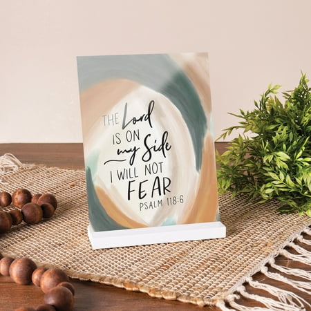 Table Top Décor: The Lord is On My Side (MDF/Acrylic)