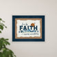 Framed Wall Art: Live By Faith (MDF Wood)