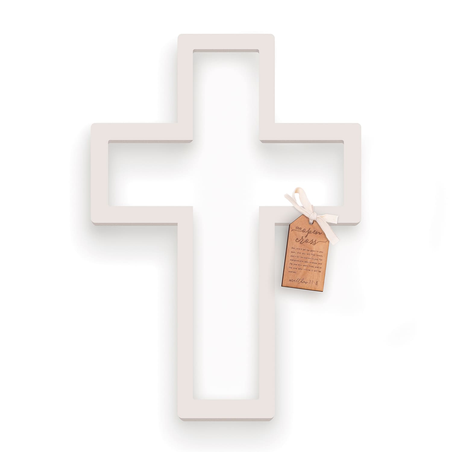 Cross: Open Cross, White (MDF)