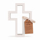 Cross: Open, White (MDF Wood)