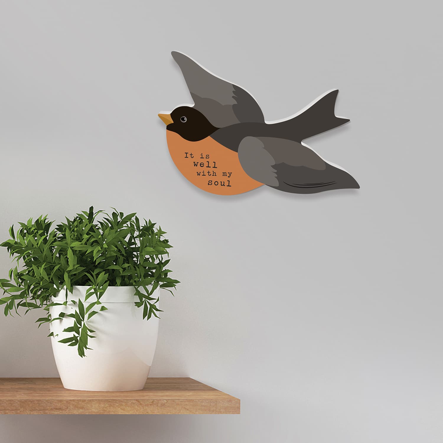 Tabletop Décor: Bird, It Is Well (MDF)