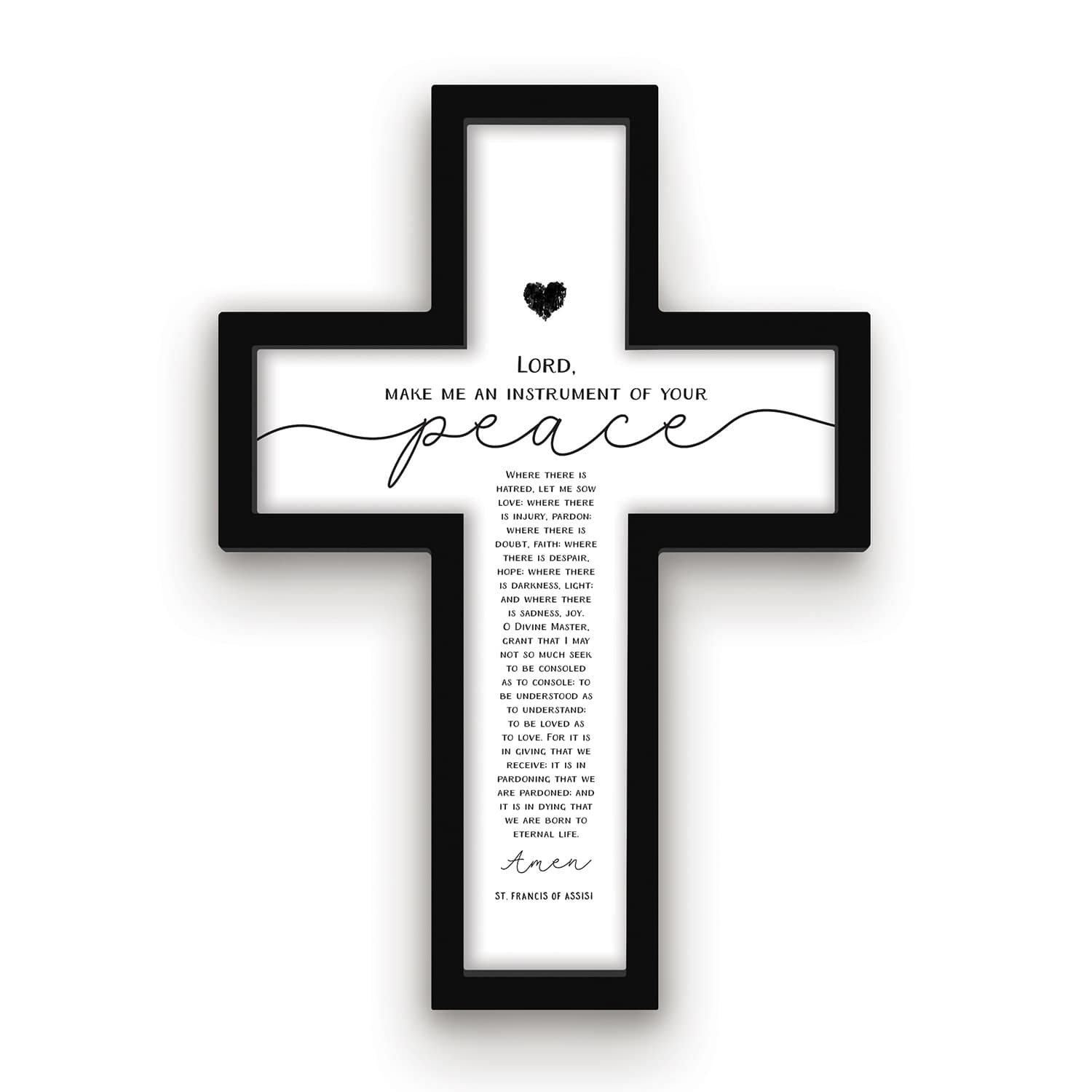 Cross: Lord Make Me An Instrument Of Your Peace (MDF/HDF)