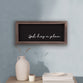 Framed Wall Art: God Has A Plan, Black (Pine/HDF)