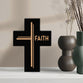 Cross: Faith, Black (MDF)
