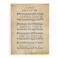 Wall Art: Love Lifted Me, Sheet Music 