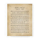 Tabletop Décor: How Great Thou Art, Sheet Music (MDF)