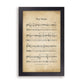 Framed Wall Art: Way Maker, Music Sheet (MDF/HDF)