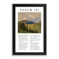 Framed Wall Art: I Lift Up My Eyes To The Mountains, Psalm 121 (MDF/HDF)