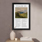 Framed Wall Art: I Lift Up My Eyes To The Mountains, Psalm 121 (MDF/HDF)