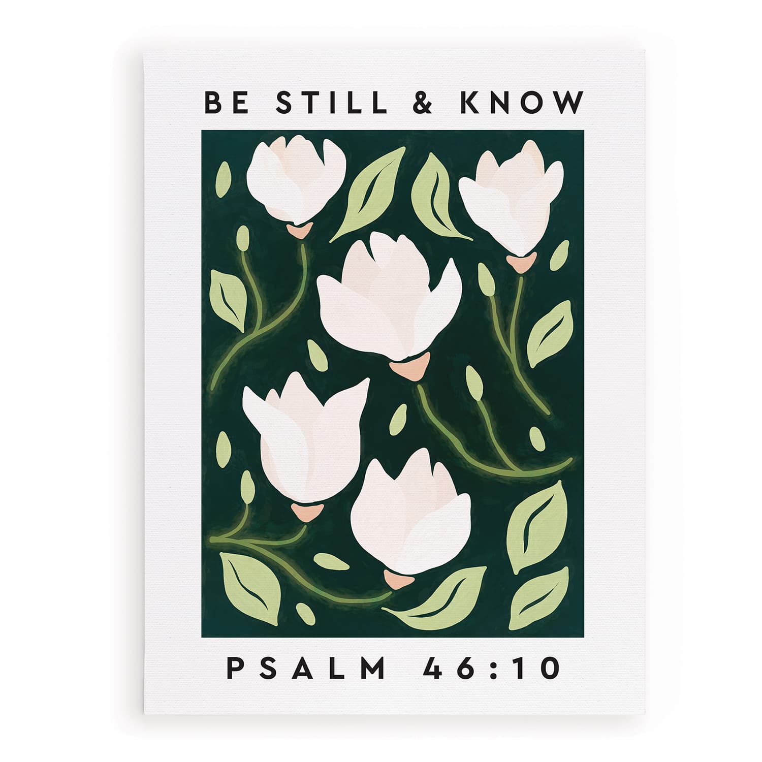 Wall Art: Be Still And Know (Canvas/MDF)