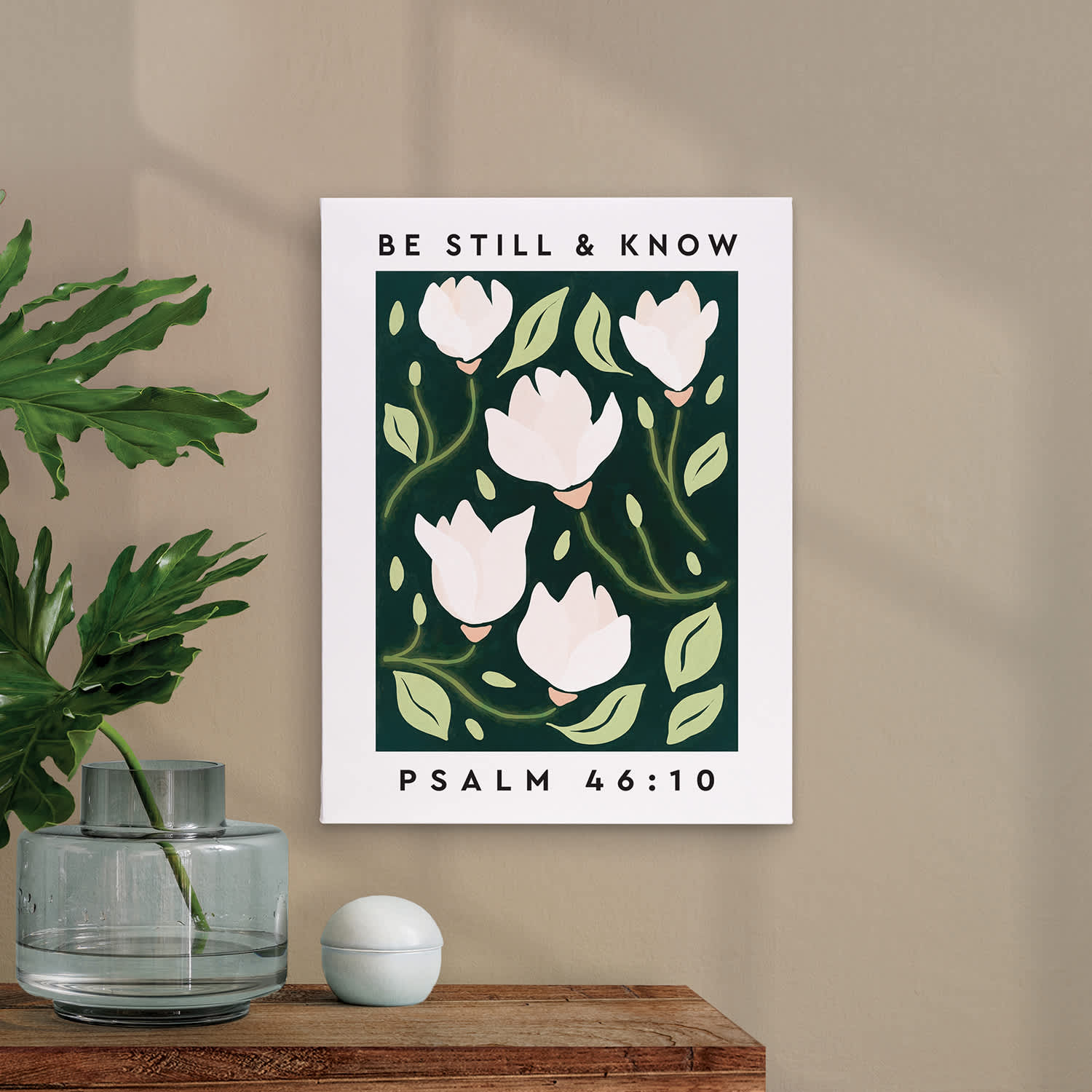 Wall Art: Be Still And Know (Canvas/MDF)