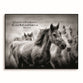 Wall Art: Let Us Run With Endurance The Race That Is Set Before Us, Horses (MDF)