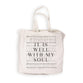 Reusable Tote Bag: It Is Well With My Soul, White Canvas