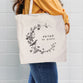 Reusable Tote Bag: Saved By Grace, White Canvas