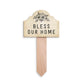 Outdoor Décor: Bless our Home Stake/Sign (Pine)