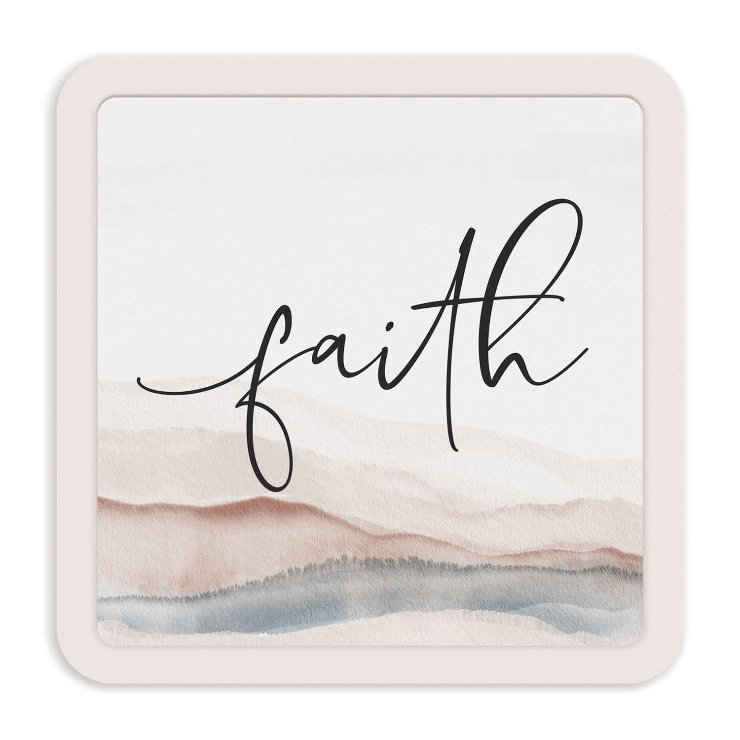 Tabletop Décor:  Trust Him In The Journey, Faith (MDF/Ceramic)
