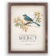 Framed Wall Art (Pine, MDF): The Lord is Mercy