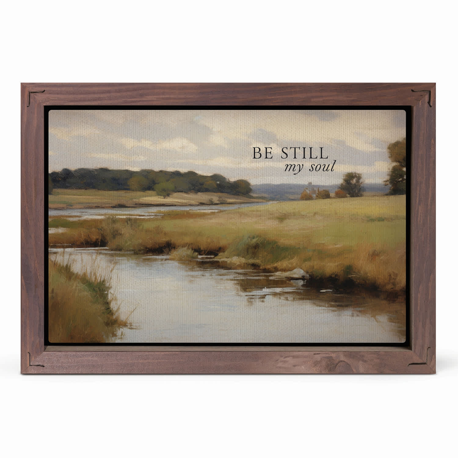 Framed Wall Art (Pine, MDF): Be Still 