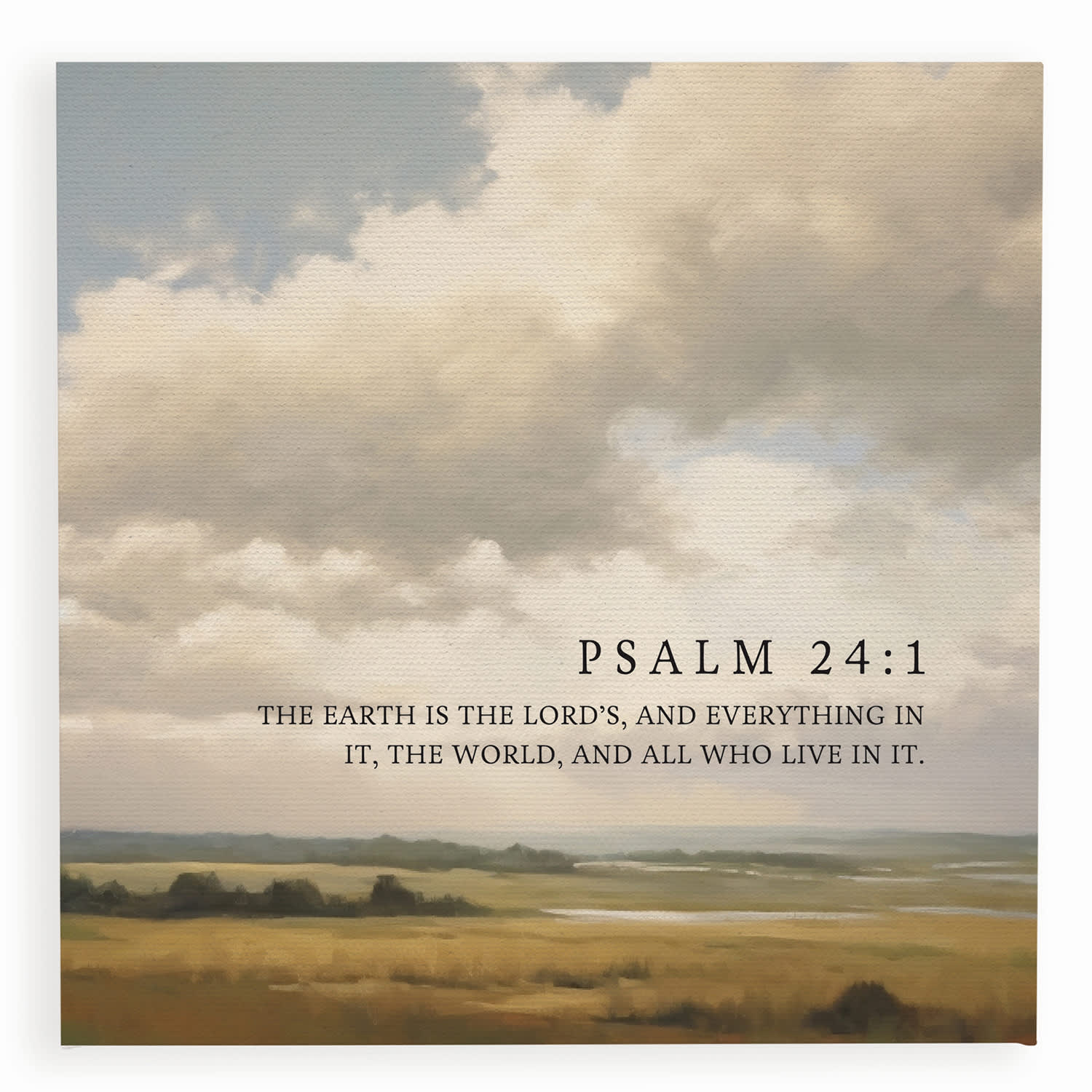 Wall Art (Canvas): The Earth (Psalm 24