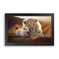 Framed Wall Art (MDF): Be Of Good (Lion & Lamb)