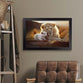 Framed Wall Art (MDF): Be Of Good (Lion & Lamb)