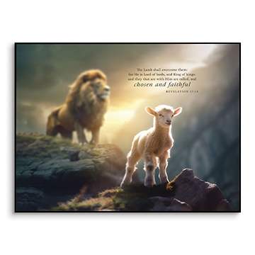 Wall Art (MDF): The Lamb Shall 