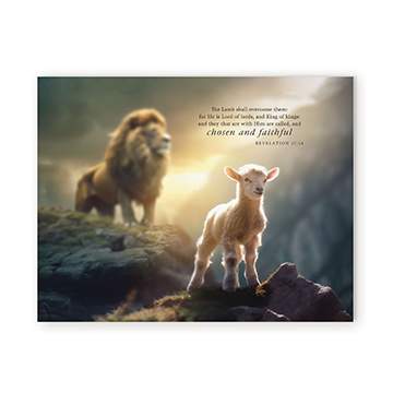 Table Top Decor (MDF): The Lamb Shall 