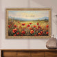 Framed Wall Art (Polystyrene, MDF, Linen): Rejoice in the Lord (Poppies)