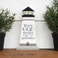 Tabletop Decor: Lighthouse Shape, Where God Guides He Provides (Pine)