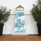 Tabletop Decor: Lighthouse Shape, Be the Light (Pine)