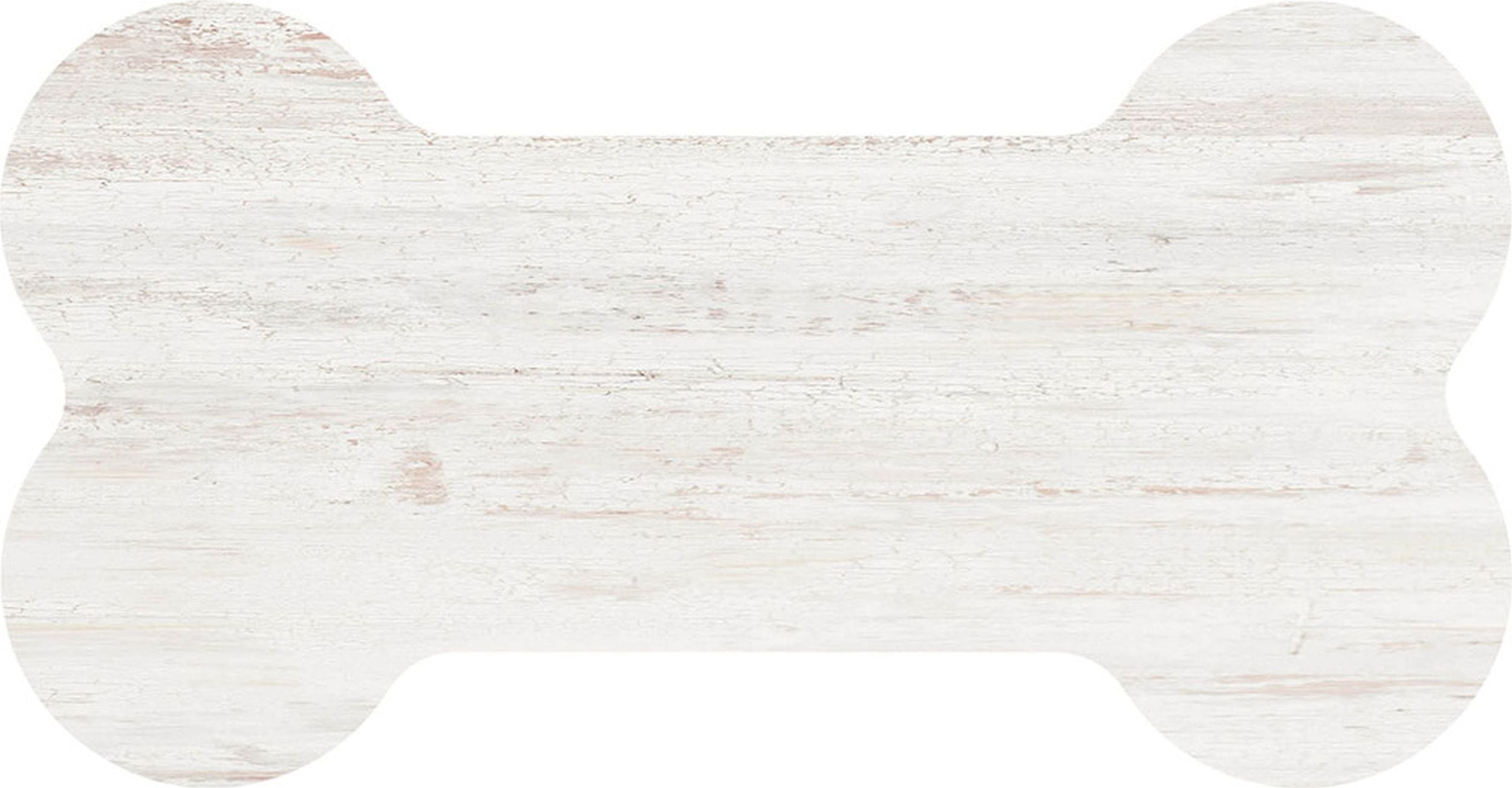 Sign: Dog Bone, White Wash (Mdf)
