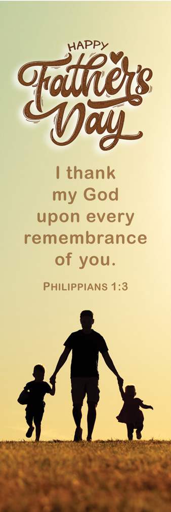 Bookmark (25 Pack): Happy Father's Day (Phil 1:3 KJV)