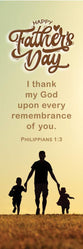 Bookmark (25 Pack): Happy Father's Day (Phil 1:3 KJV)