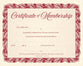 Certifcate of Membership  (NIV, 1 Cor 12:27)