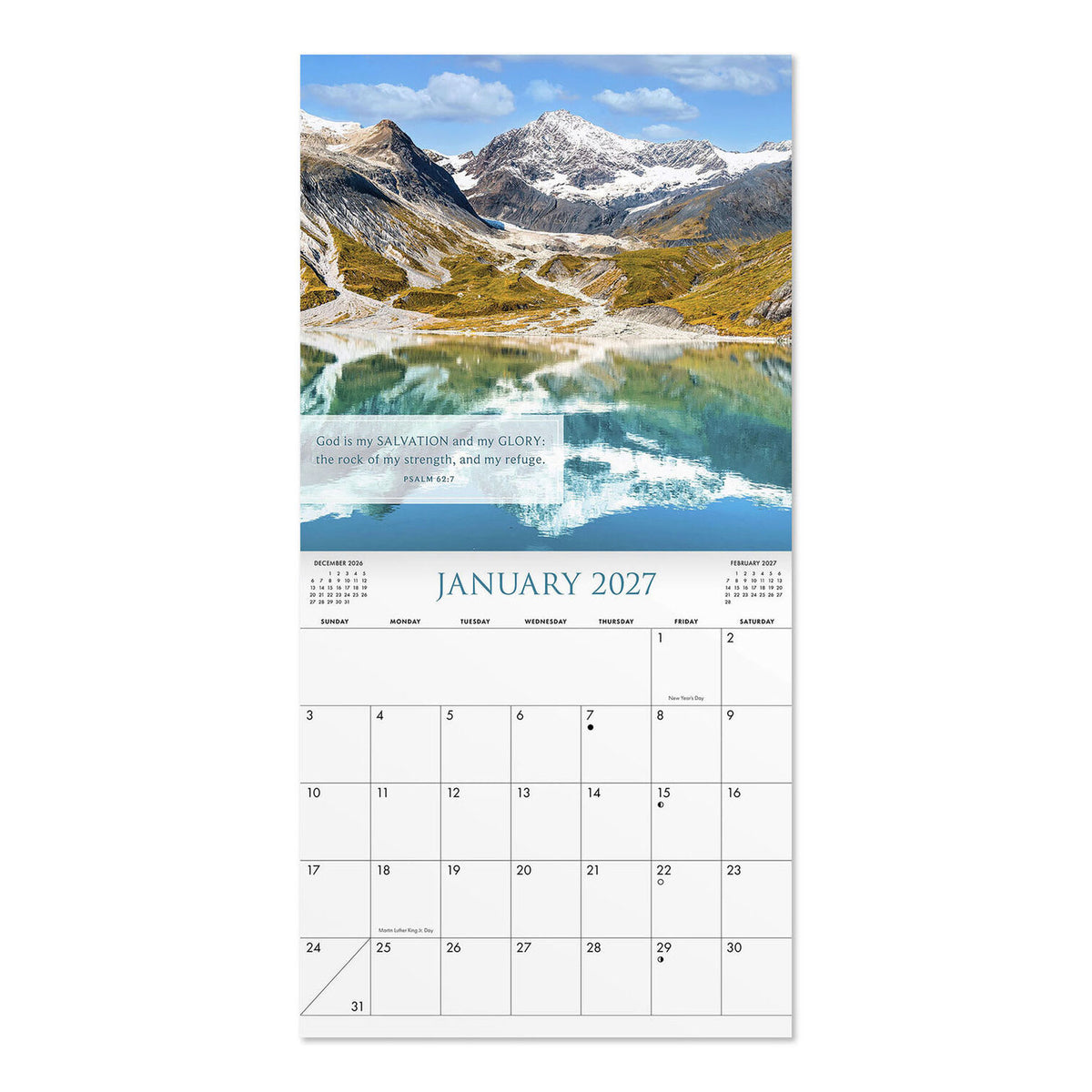 2027 12-Month Wall Calendar: Bible Verses