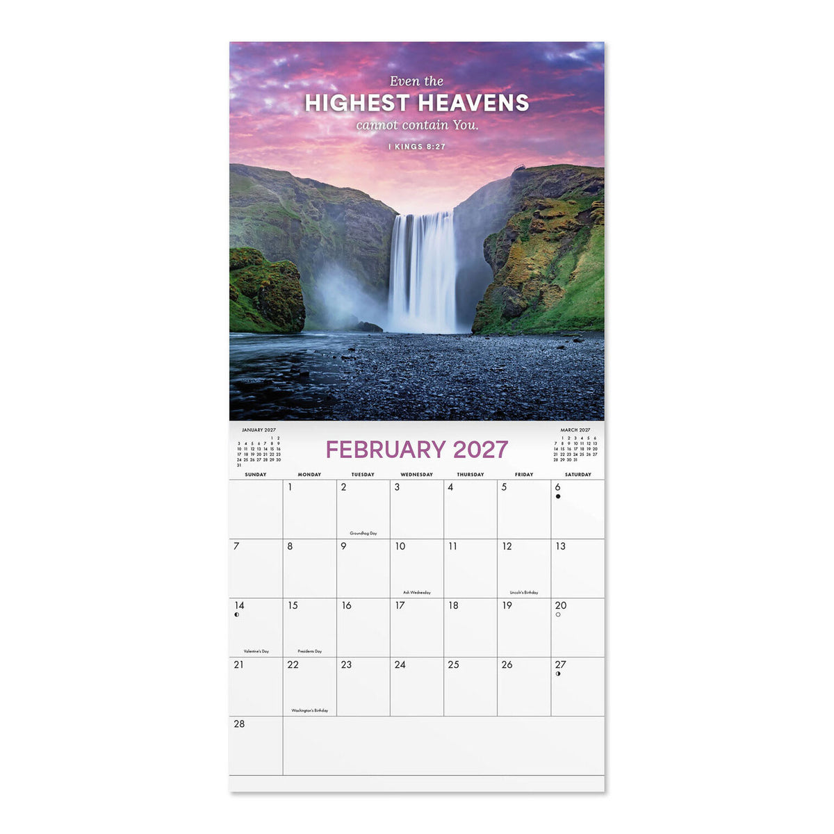 2027 12-Month Wall Calendar: The Heavens