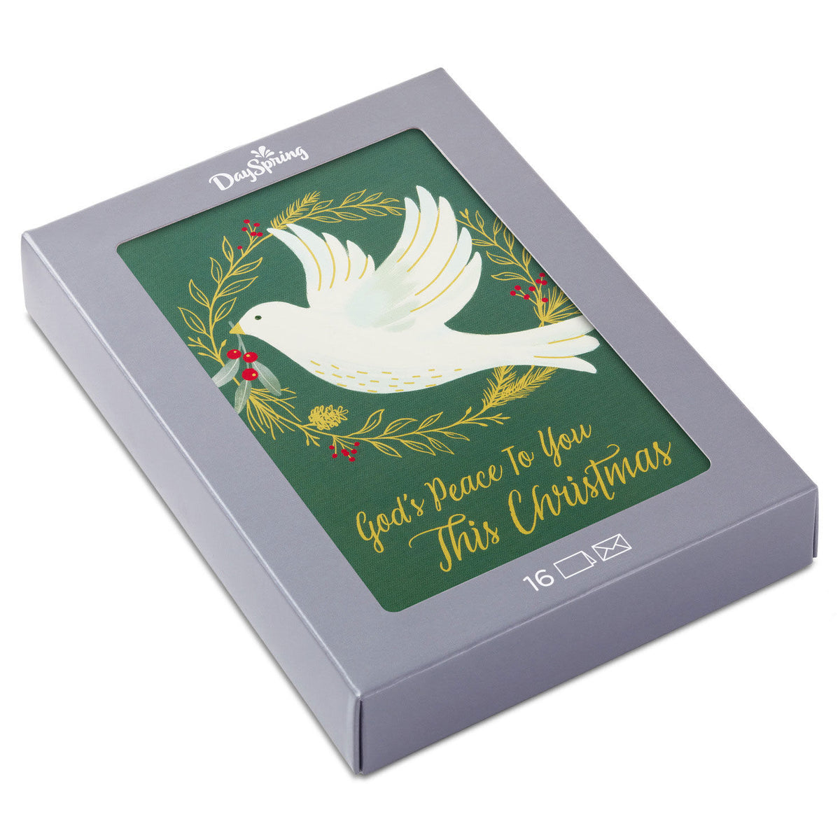 Christmas Boxed Cards: God's Peace, 16 Cards & 16 Envelopes