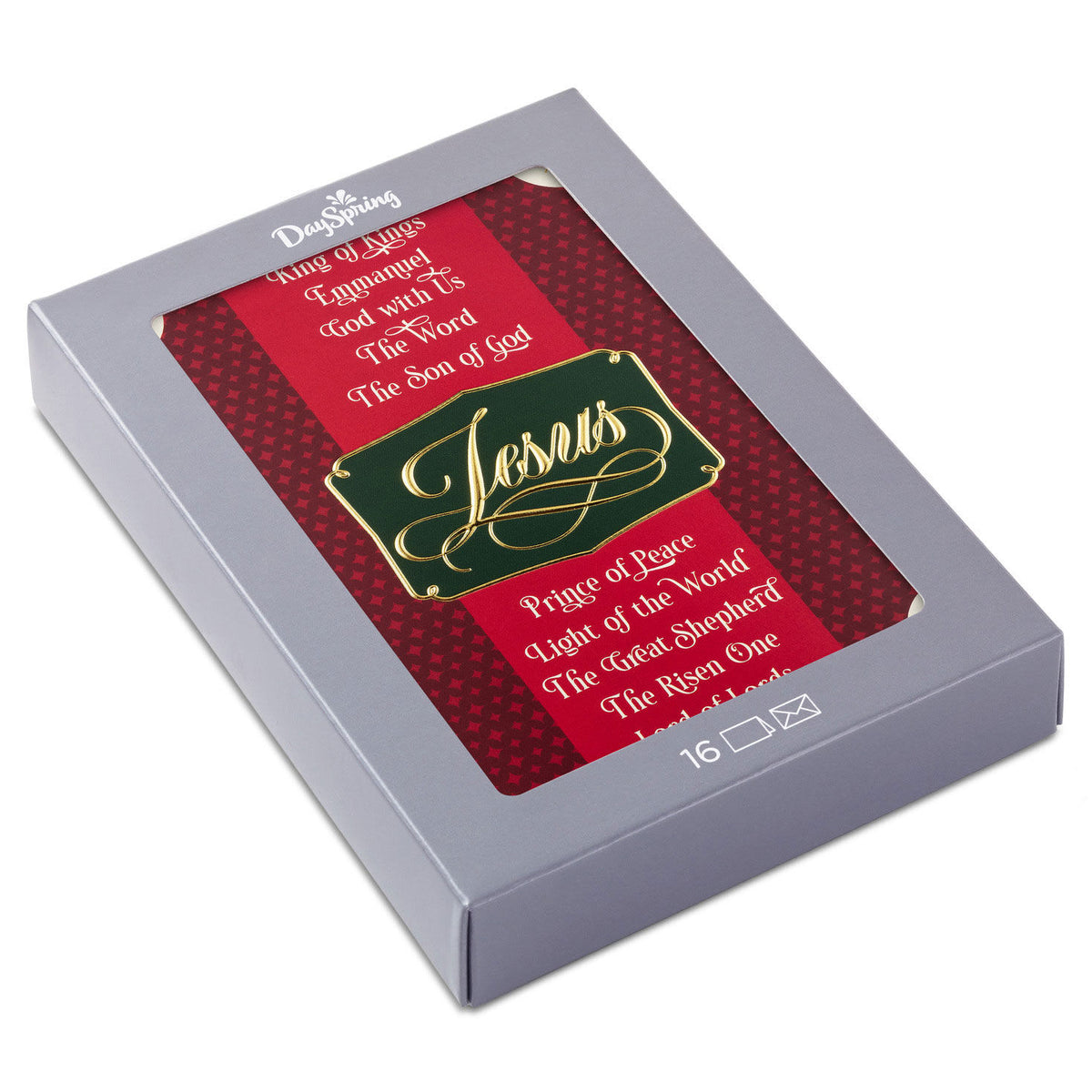 Christmas Boxed Cards: Names Of Jesus, 16 Cards & 16 Envelopes