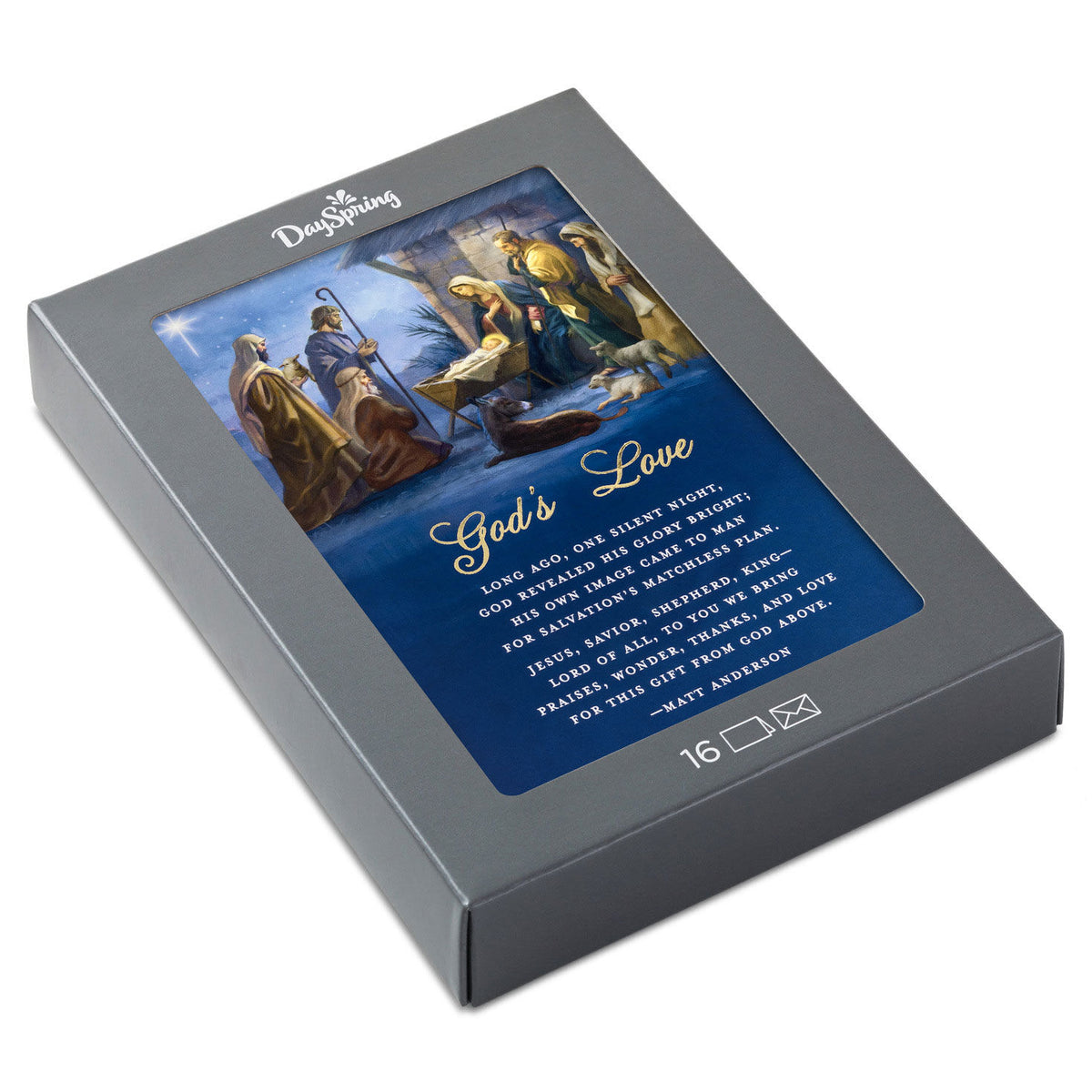 Christmas Boxed Cards: God's Love Nativity, 16 Cards & 16 Envelopes