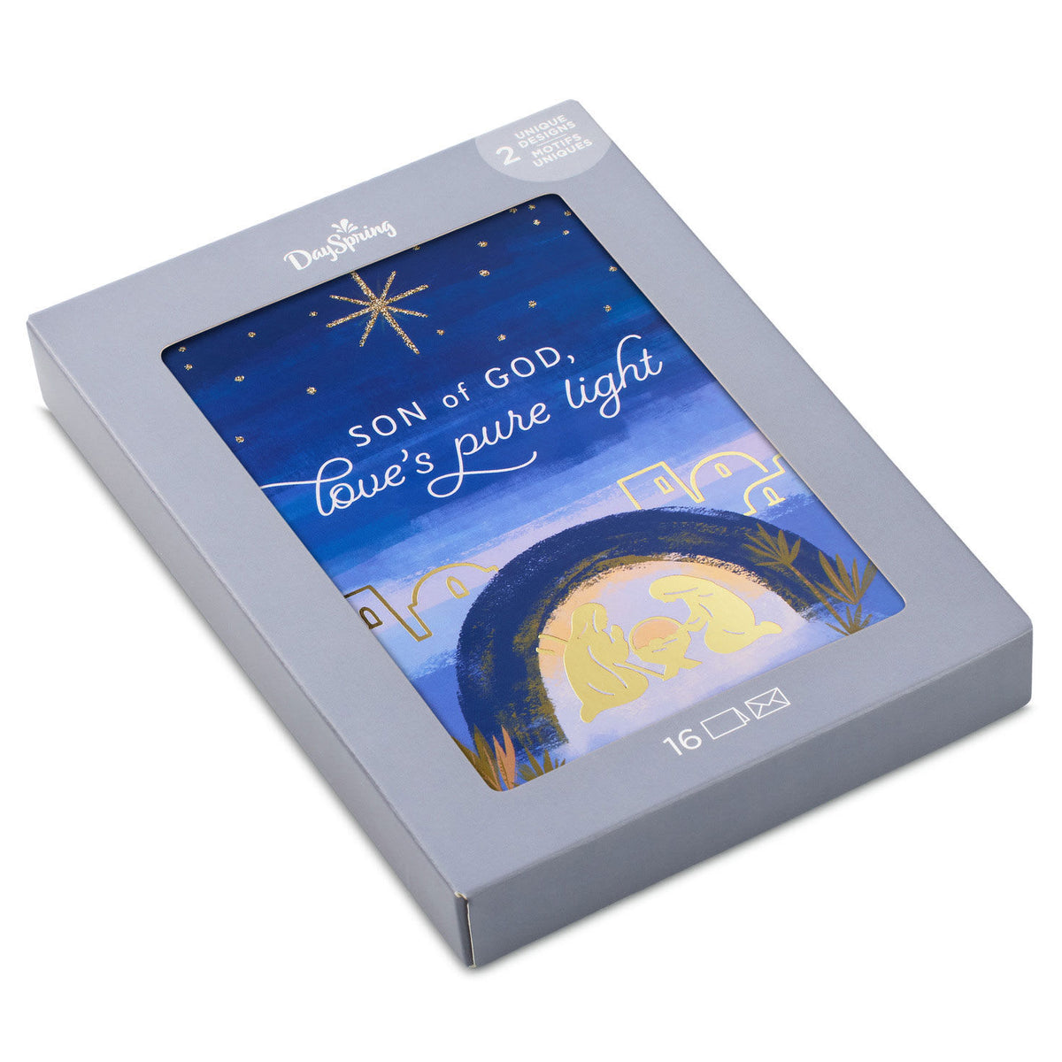 Christmas Boxed Cards: God's Love Assortment, 8 Each of 2 Designs, 16 Envelopes
